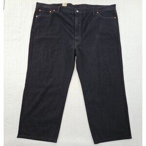 NEW Levi’s 550 Relaxed Fit Jeans Men’s 54x28 Dark Black Denim Straight Leg NWT